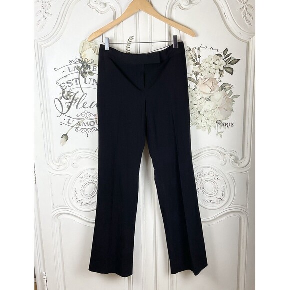 Elie Tahari Pants Womens Flare Leg Classic Stretch Zip Black, Waist:  31” - Picture 3 of 14
